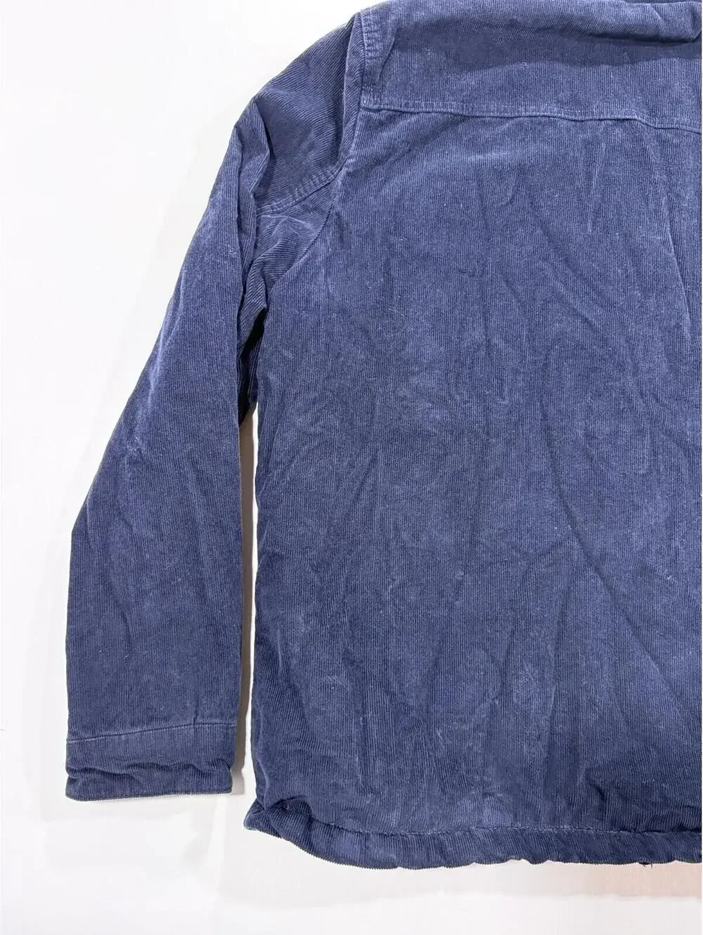 Levi’s Sherpa Trucker Jacket Mens XL Navy Corduroy Fleece Lined Snap Zip
